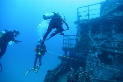 Nardymo nuskendusiuose objektuose kursas (Wreck diver) 